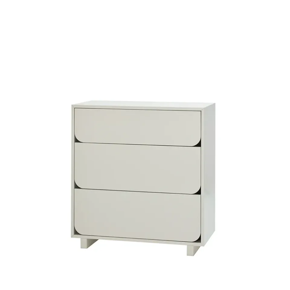 Outlet 1898 Cómoda Vidja baja, Sand, 3 cajones Beige