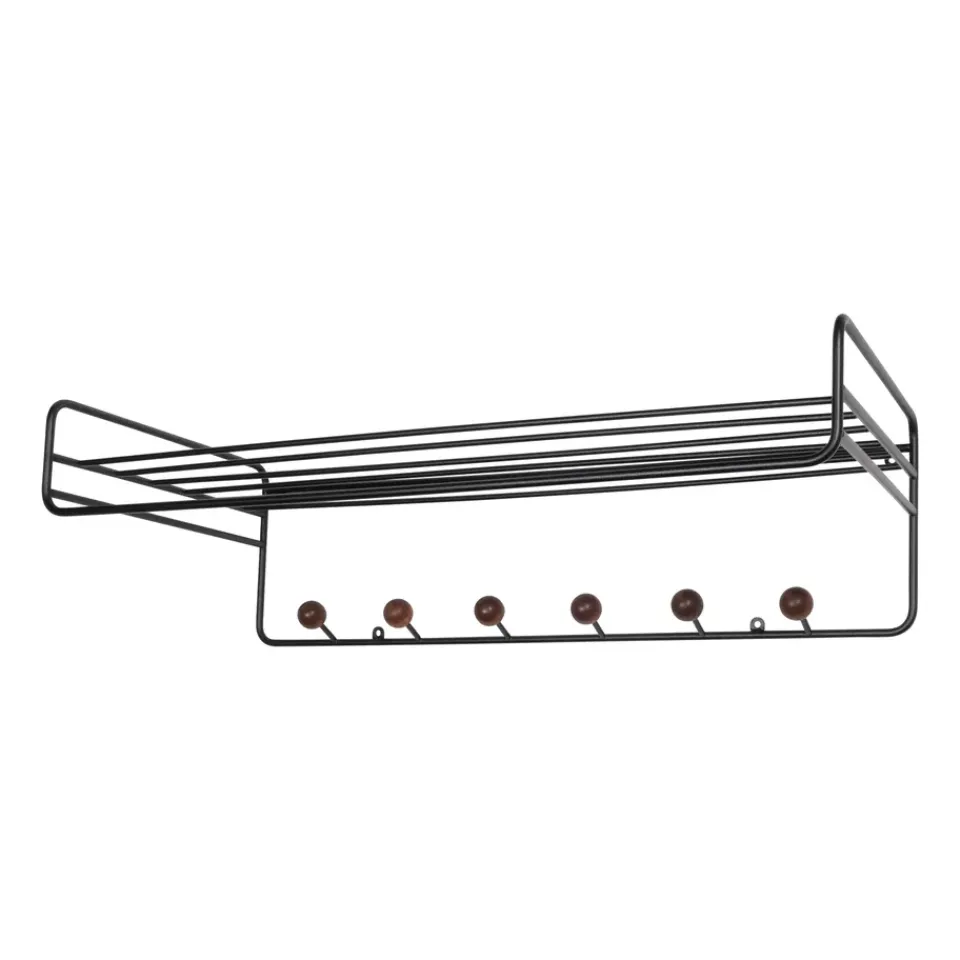 Clearance Maze Colgador Bill Hat rack, Negro-marrón oscuro NegroMarrón