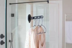 Brabantia Colgador con ventosa, Negro