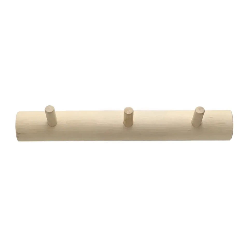 Clearance 1898 Colgador de 3 ganchos Allsarp, Abedul Beige
