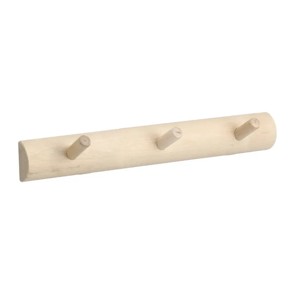 Clearance 1898 Colgador de 3 ganchos Allsarp, Abedul Beige