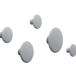 Outlet Muuto Colgador de pared The Dots, , grande Gris