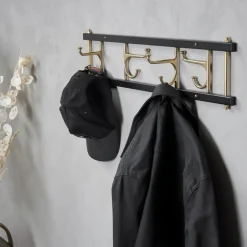 Clearance Essem Design Colgador Dekorativ de 4 ganchos Maxi 4, -latón Negro