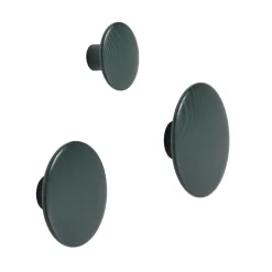 Hot Muuto Colgador The Dots dark green, Large Verde