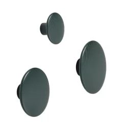 Hot Muuto Colgador The Dots dark green, Small Verde