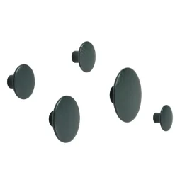 Sale Muuto Colgador The Dots dark green, XS Verde