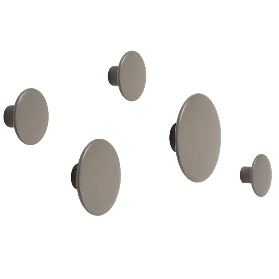 New Muuto Colgador The Dots taupe, XS Marrón
