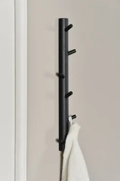 Best 1898 Colgador vertical Allsarp con 6 ganchos, Abedul pintado en Negro