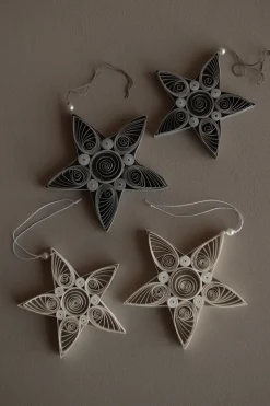 Best DBKD Colganet navideño Paper star 13 cm, Mole Marrón