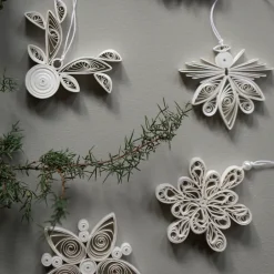 Outlet DBKD Colgante de navidad Paper Angel, Blanco