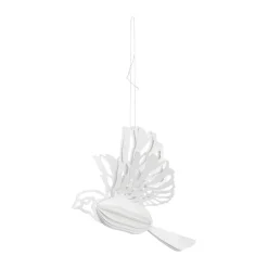 Cooee Design Colgante decorativo de pájaro de papel set de 2, Natural Blanco