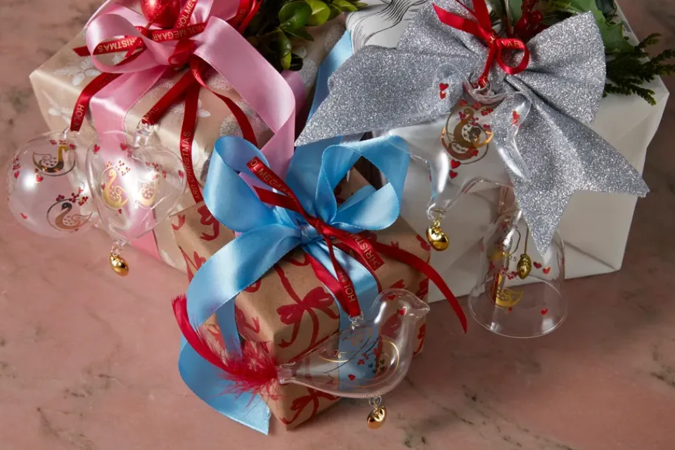 Online Holmegaard Colgante navideño Christmas pájaro del año, 2025 Transparente