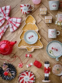 Discount Bloomingville Colgantes decorativos Festive 3 piezas, Rojo