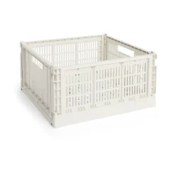 Hot HAY Colour Crate L Square 42x42 cm, Off white Blanco