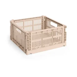 Sale HAY Colour Crate M Square 29,5x29,5 cm, Powder Beige