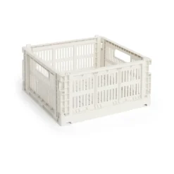 Online HAY Colour Crate M Square 29,5x29,5 cm, Off white Blanco