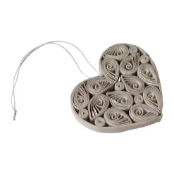 Sale DBKD Corazón de papel 8 cm, Crema Beige