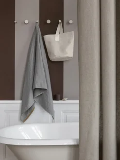 Sale Ferm Living Cortina de baño Chambray, arena Beige