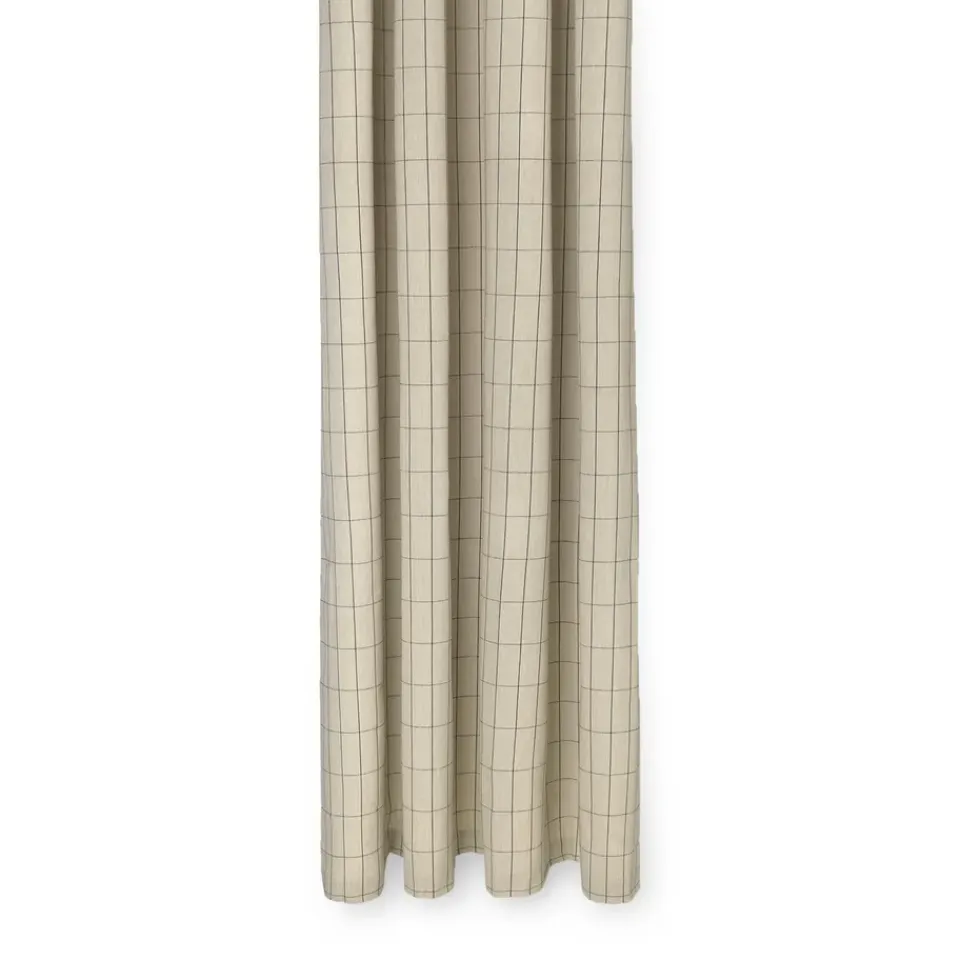Outlet Ferm Living Cortina de baño Chambray, a cuadros Beige