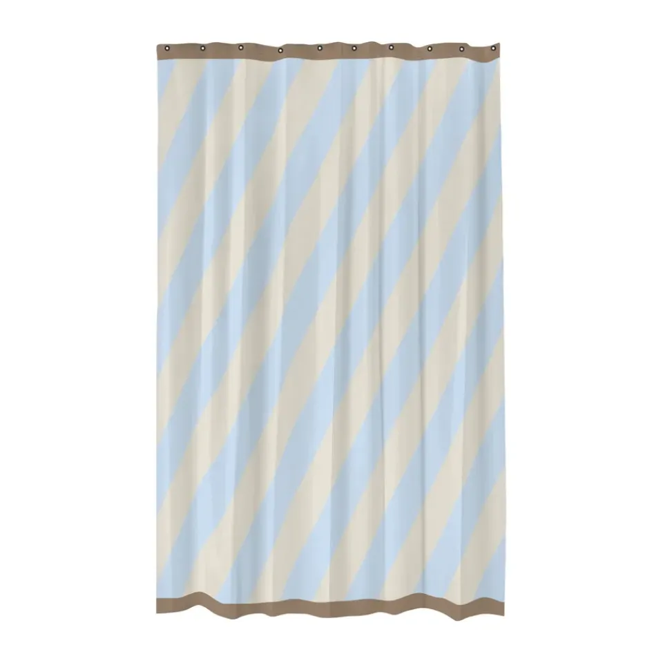 Best Mette Ditmer Cortina de ducha Diagonal 150x200 cm, Light blue Azul