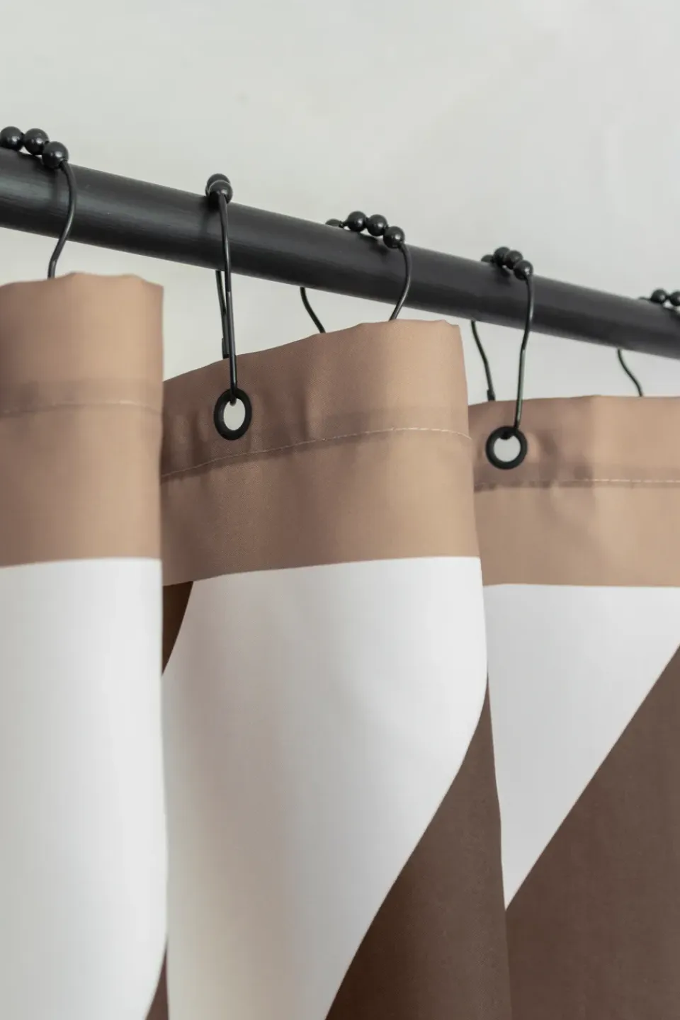 Best Mette Ditmer Cortina de ducha Diagonal 150x200 cm, Chocolate Marrón