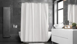 Online Etol Design Cortina de ducha Match, Blanco