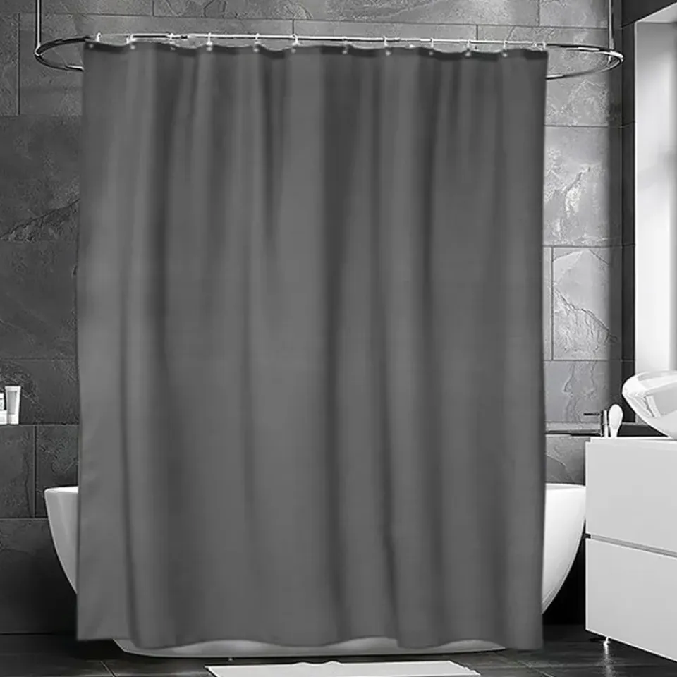 New Etol Design Cortina de ducha Match, grafito Gris