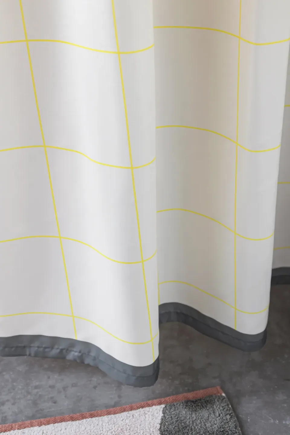 New Mette Ditmer Cortina de ducha Mesh 150x200 cm, Yellow Amarillo