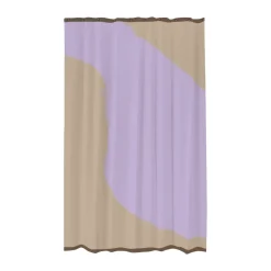 Sale Mette Ditmer Cortina de ducha Nova Arte 150x200 cm, Sand-lilac BeigePúrpura