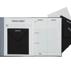 Hot Design Letters Cuaderno budget , Negro