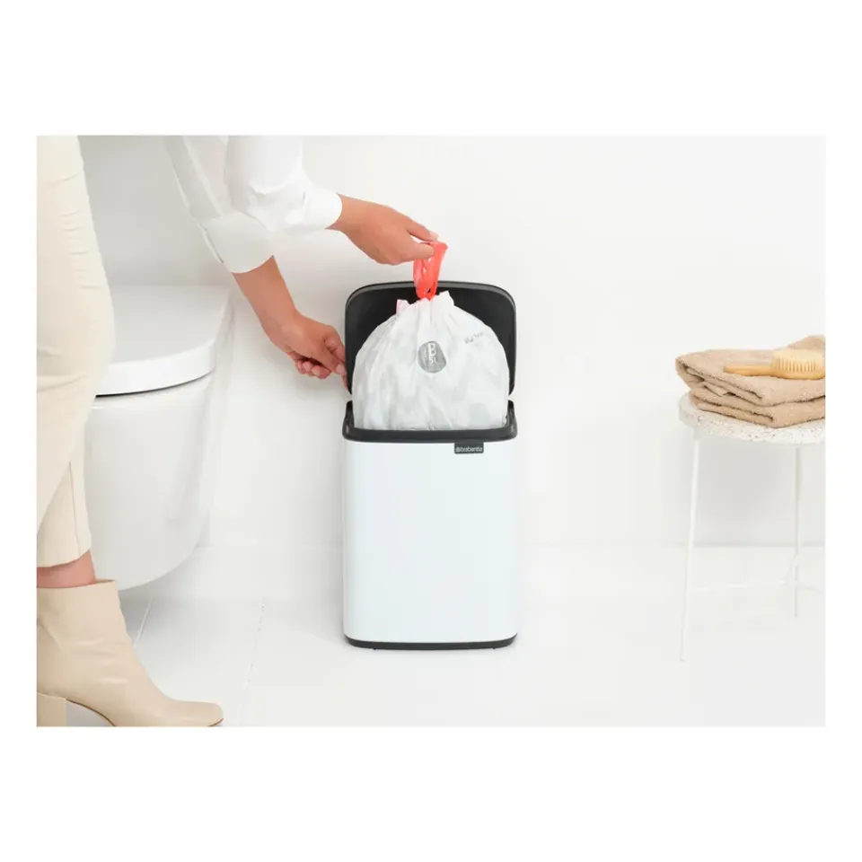 Outlet Brabantia Cubo de basura Bo 7 L, Blanco