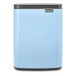 Clearance Brabantia Cubo de basura Bo 7 L, Dreamy Blue Plateado
