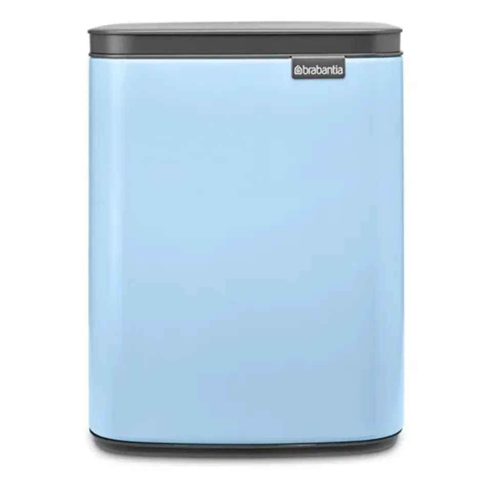 Clearance Brabantia Cubo de basura Bo 7 L, Dreamy Blue Plateado