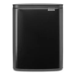 Best Brabantia Cubo de basura Bo 12 L, Matte black Gris