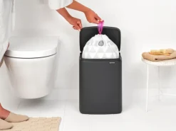 Hot Brabantia Cubo de basura Bo 12 L, Mineral Infinite Grey Gris