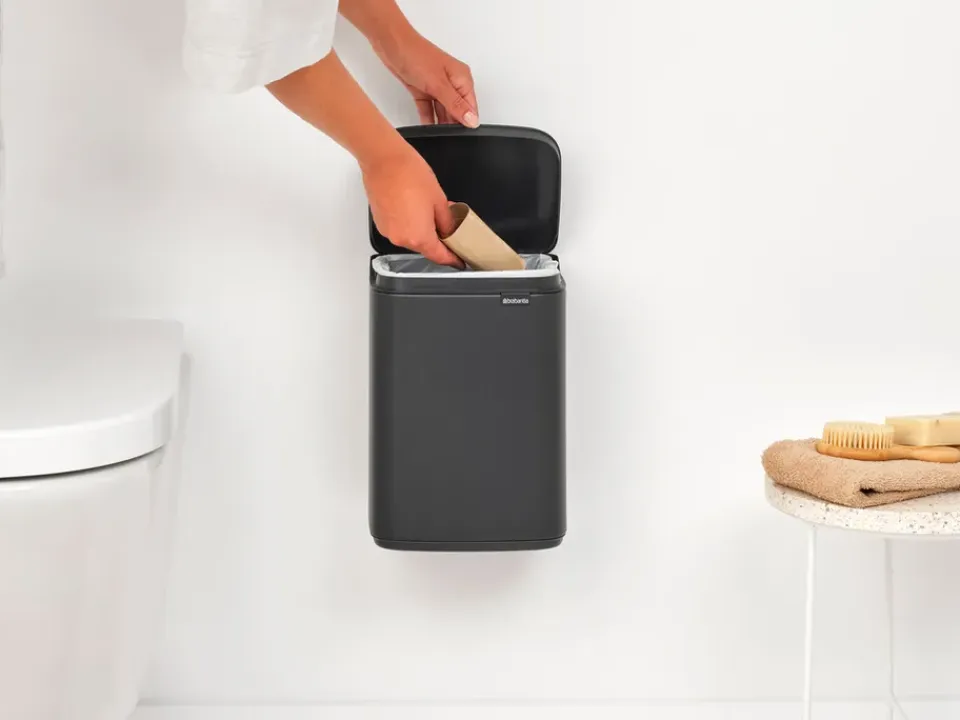 Sale Brabantia Cubo de basura Bo 4 L, Mineral Infinite Grey Gris