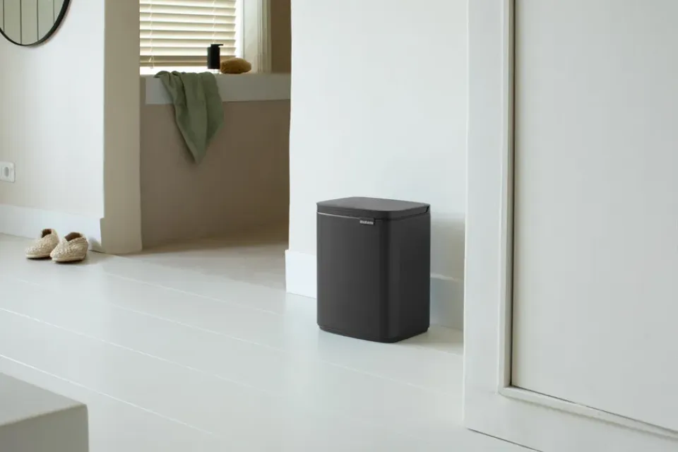 Clearance Brabantia Cubo de basura Bo 7 L, Mineral Infinite Grey Gris