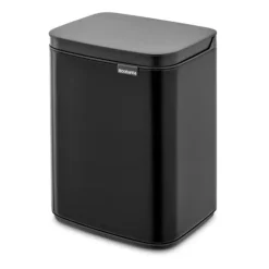 Brabantia Cubo de basura Bo 4 L, mate Negro