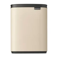 Best Brabantia Cubo de basura Bo 7 L, Soft Beige Marrón