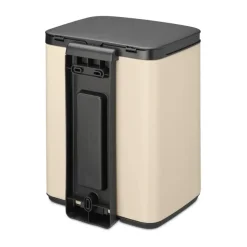Best Brabantia Cubo de basura Bo 7 L, Soft Beige Marrón