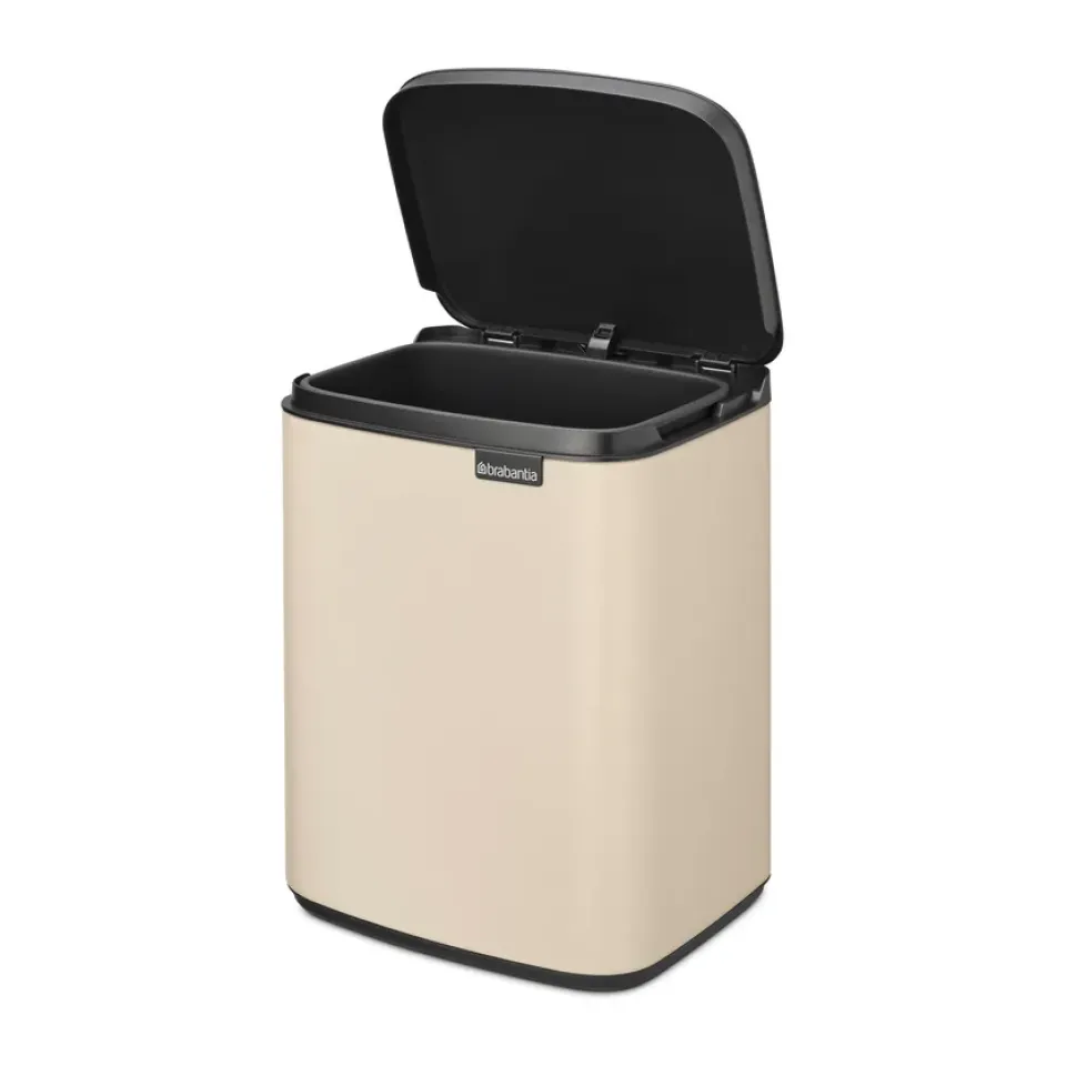 Best Brabantia Cubo de basura Bo 7 L, Soft Beige Marrón