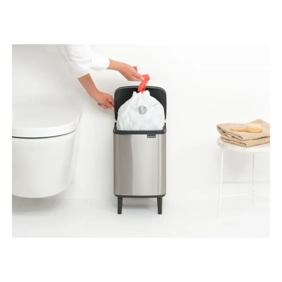 Discount Brabantia Cubo de basura Bo alto 7 L, Acero cepillado mate Plateado