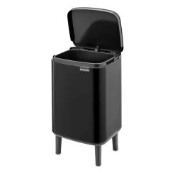 Brabantia Cubo de basura Bo alto 7 L, mate Negro