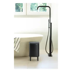 Brabantia Cubo de basura Bo alto 7 L, mate Negro