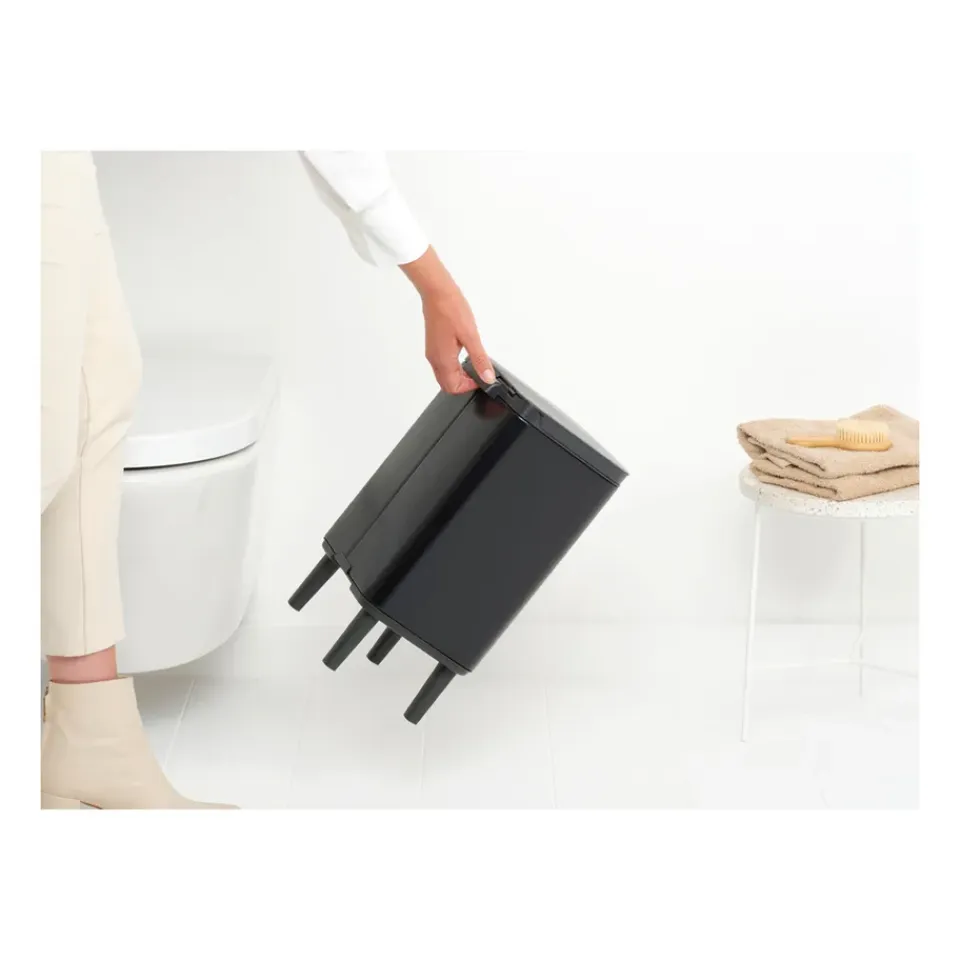 Brabantia Cubo de basura Bo alto 7 L, mate Negro
