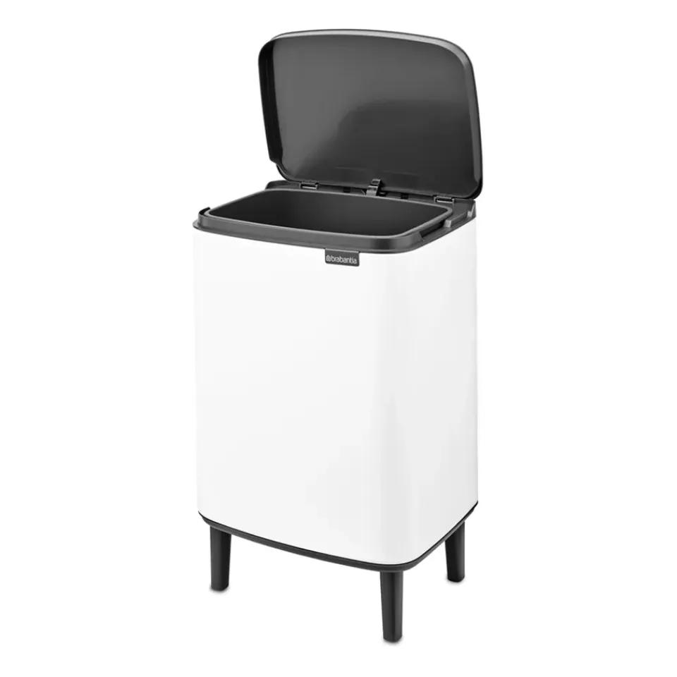 New Brabantia Cubo de basura Bo alto 12 L, Blanco