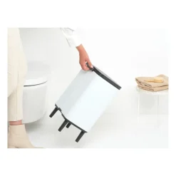 New Brabantia Cubo de basura Bo alto 12 L, Blanco