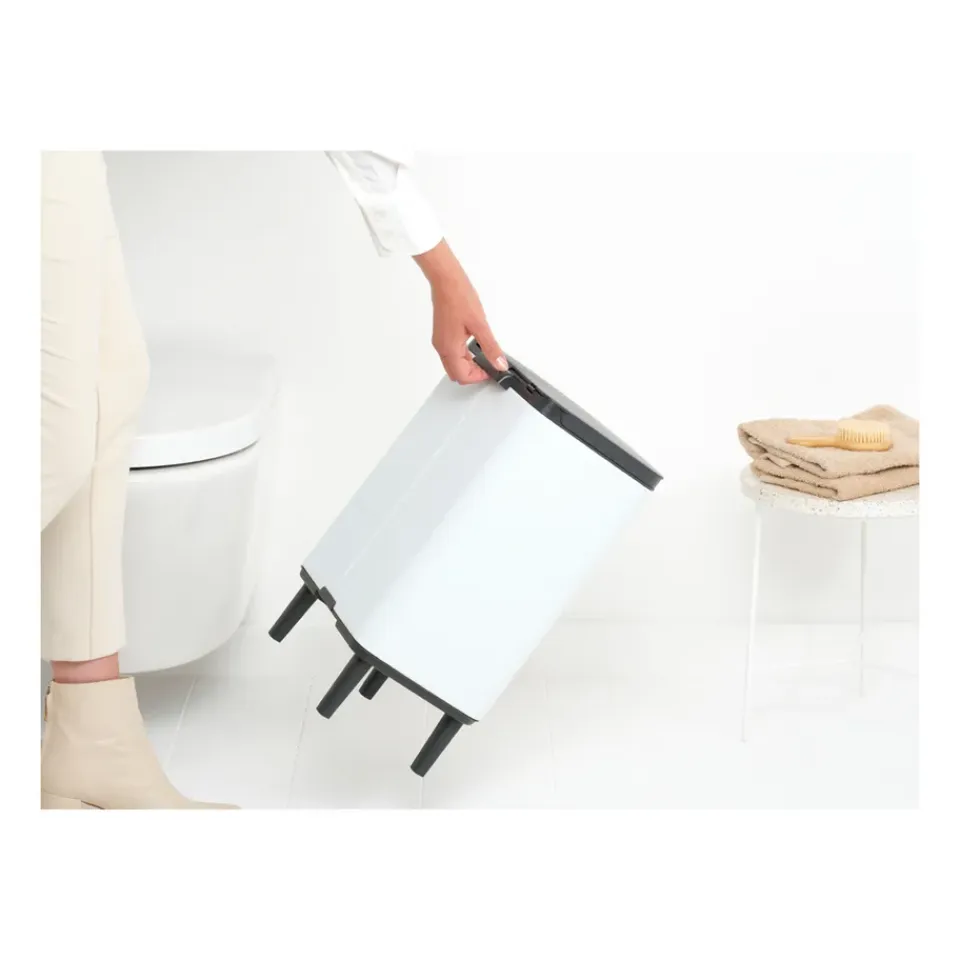 New Brabantia Cubo de basura Bo alto 12 L, Blanco