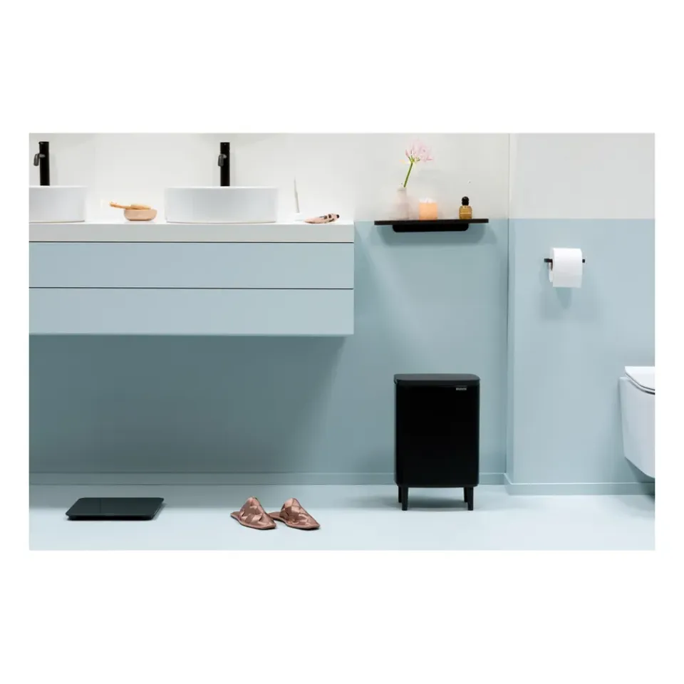 Best Brabantia Cubo de basura Bo alto 12 L, mate Negro
