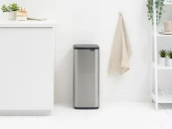 Best Brabantia Cubo de basura Bo Touch Bin 30 L, Acero mate antihuellas Plateado